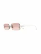 Image 2 of Linda Farrow tinted rectangle-frame sunglasses