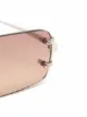 Linda Farrow tinted rectangle-frame sunglasses