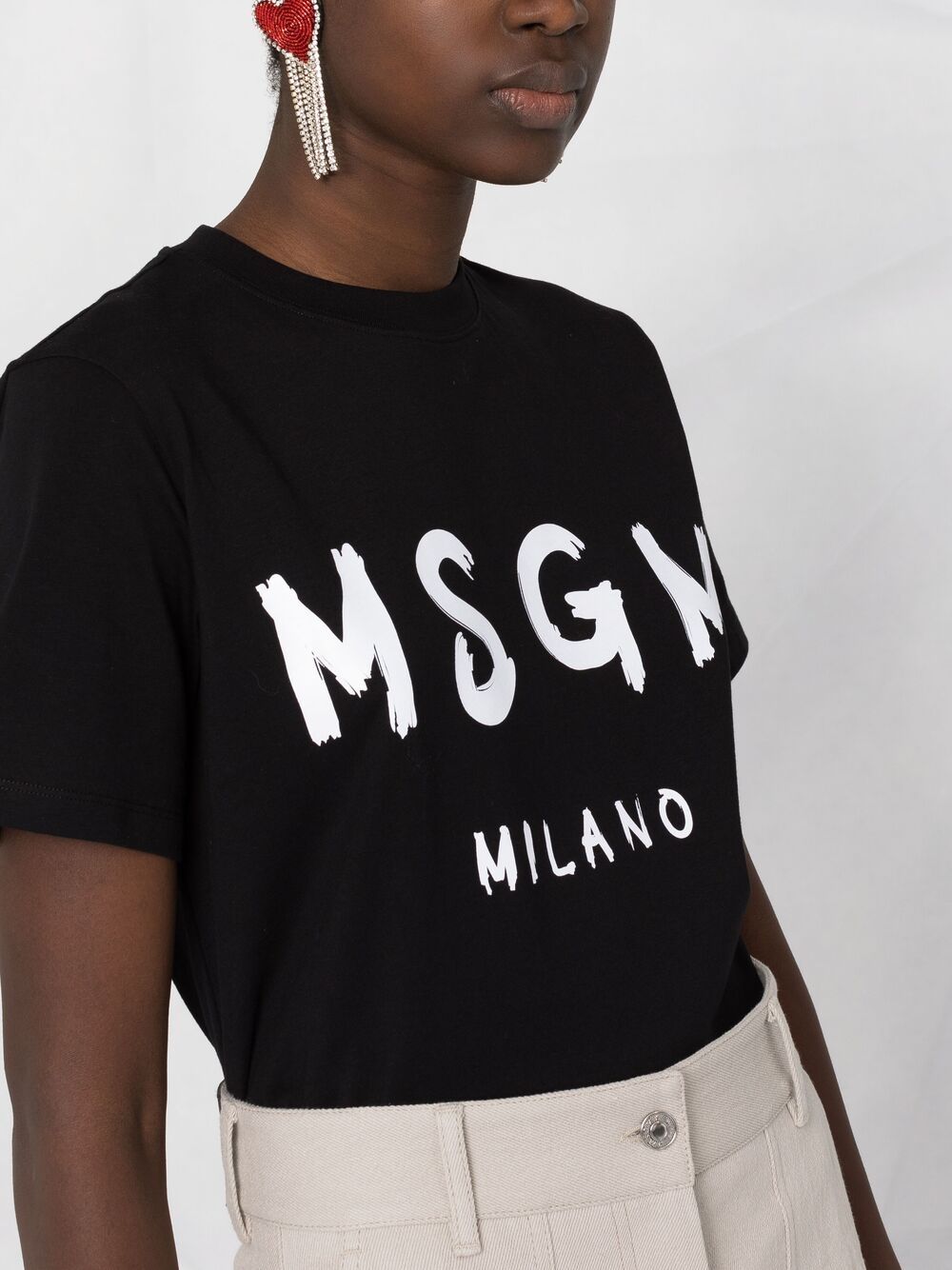 фото Msgm футболка с логотипом