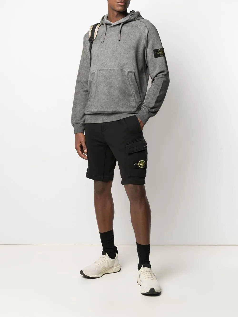 фото Stone island худи с нашивкой-логотипом