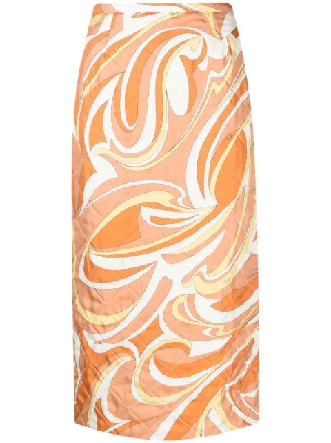 Emilio Pucci Camisa com estampa Vortici de seda