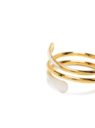 gold-tone coil-effect ring展示图