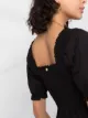 LIU JO vestido corto con cuello cuadrado