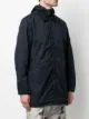 Stone Island logo concealed-zip coat