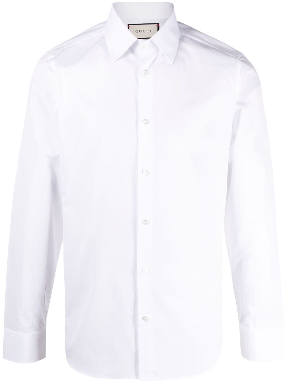 Gucci Button-up Cotton Shirt In White