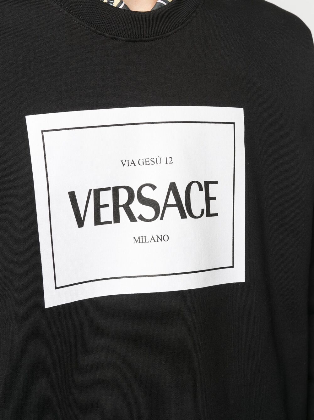фото Versace толстовка с круглым вырезом и логотипом