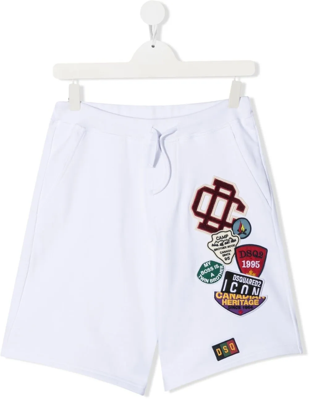 фото Dsquared2 kids шорты из джерси с аппликацией