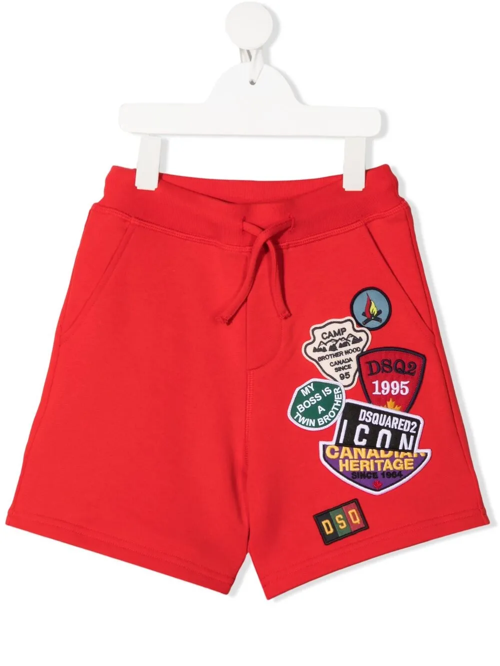 фото Dsquared2 kids шорты из джерси с аппликацией