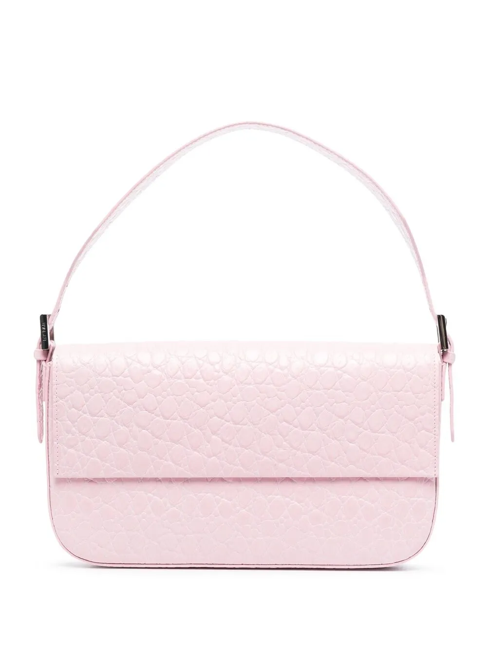 BY FAR MANU CROCODILE-EFFECT SHOULDER BAG