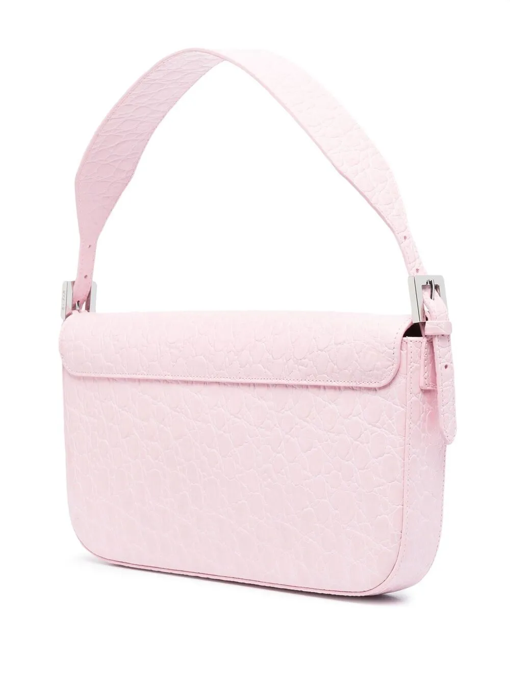 фото By far сумка на плечо manu с тиснением под кожу крокодила