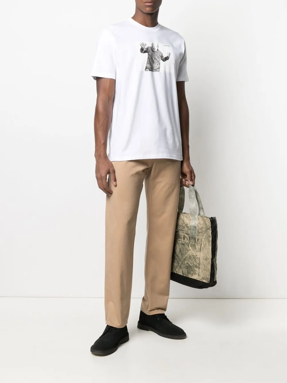 фото Carhartt wip футболка из органического хлопка с графичным принтом