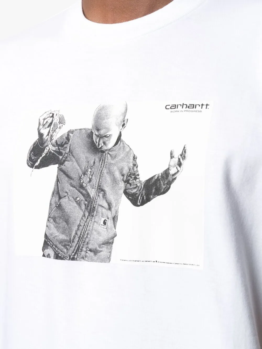 фото Carhartt wip футболка из органического хлопка с графичным принтом