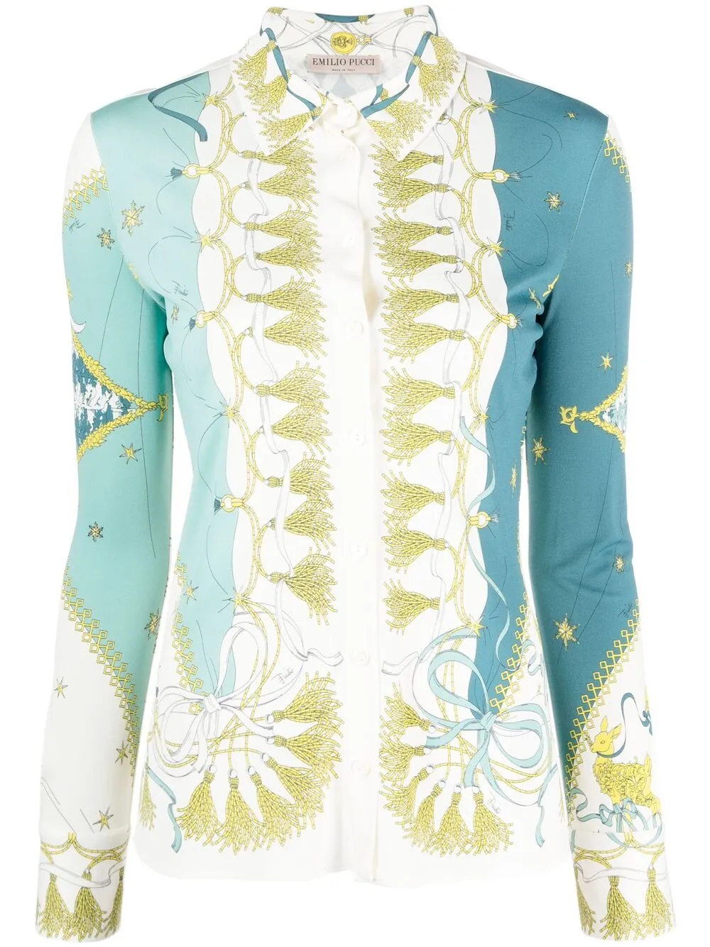 

PUCCI camisa con estampado Holiday - Azul