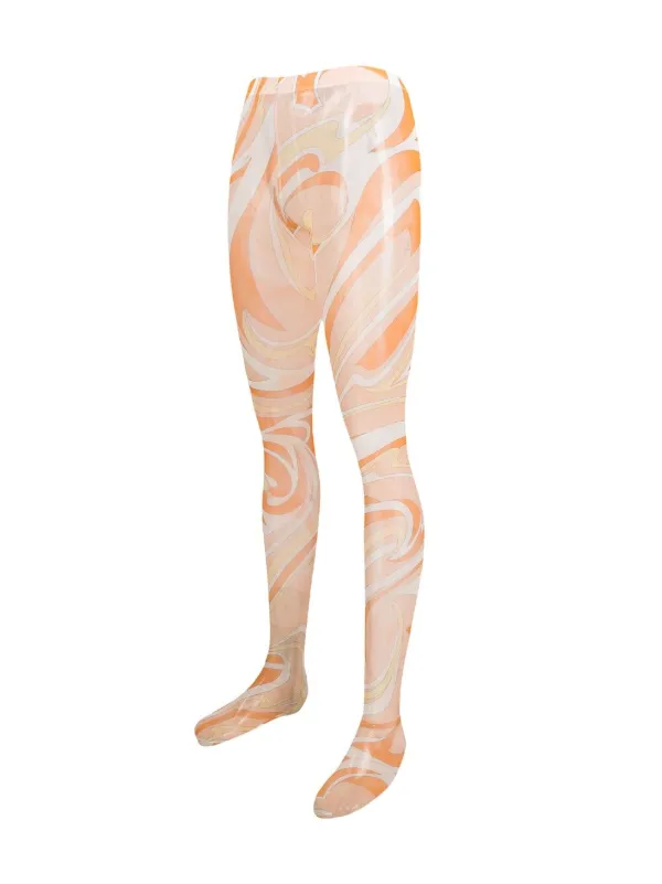 Emilio Pucci Vortici Print Tights 