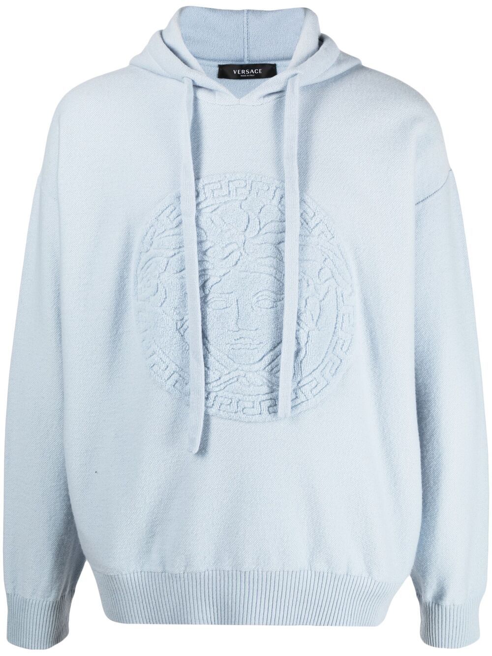 VERSACE MEDUSA MOTIF DRAWSTRING HOODIE