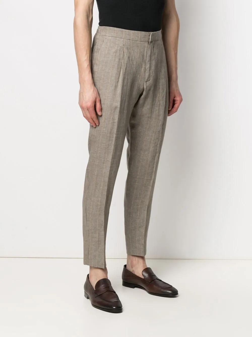 фото Z zegna зауженные брюки в полоску