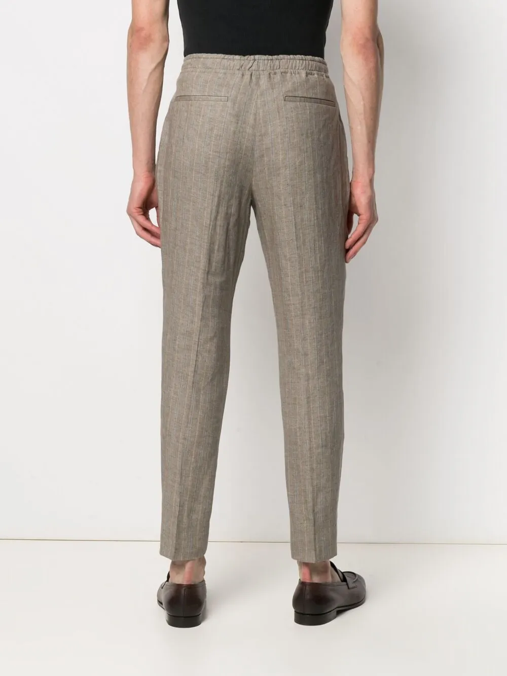 фото Z zegna зауженные брюки в полоску