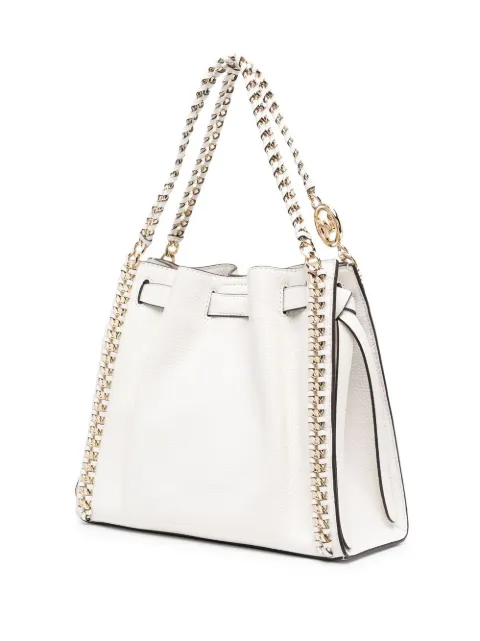 mina large pebbled leather shoulder bag