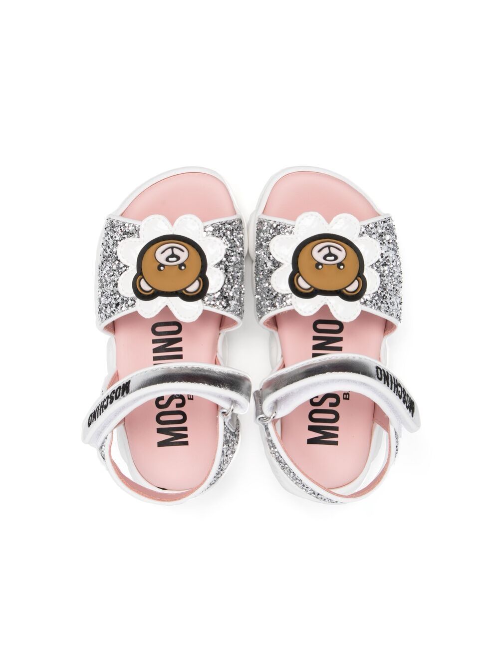 фото Moschino kids сандалии с нашивкой teddy bear