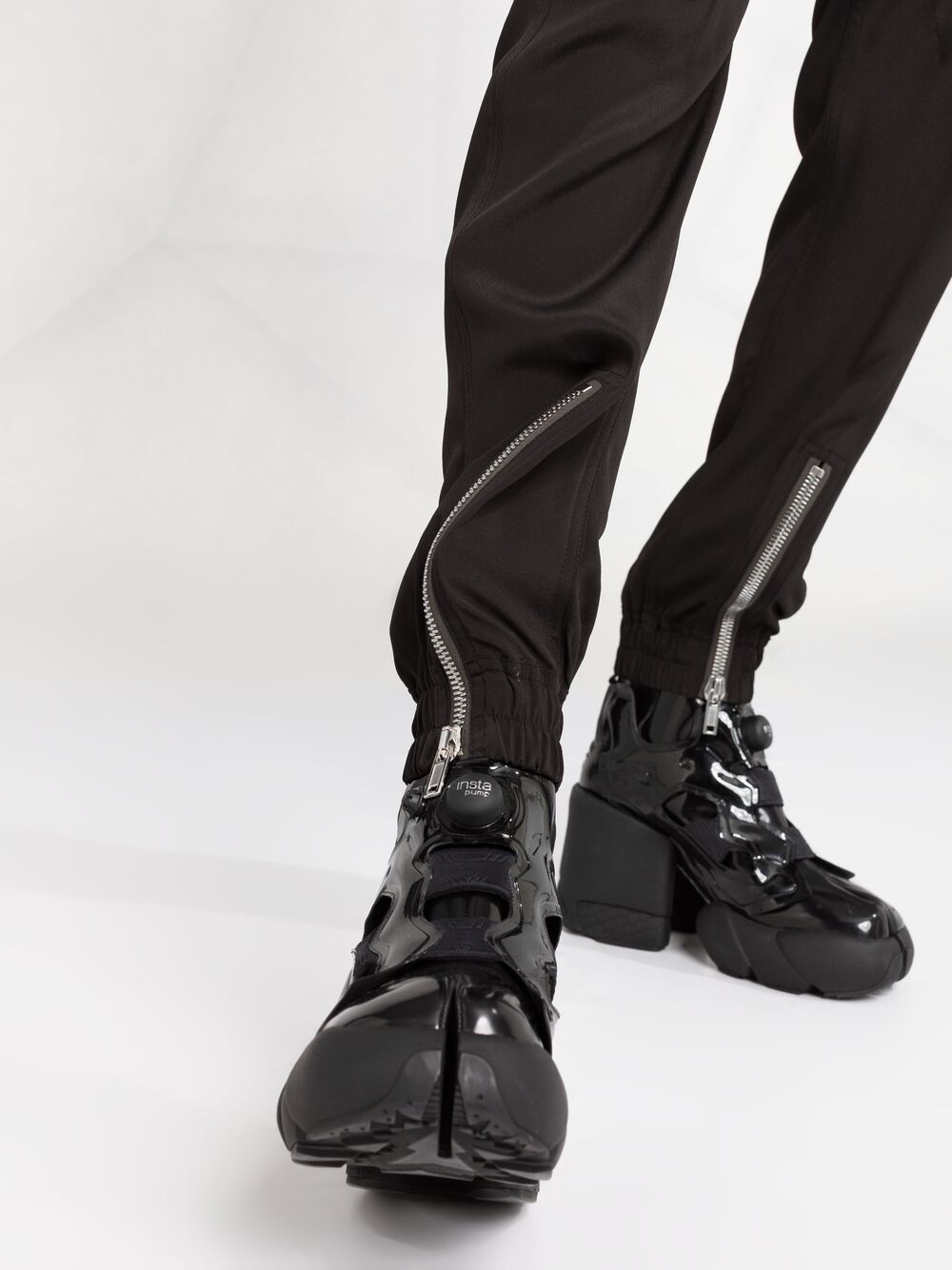 фото Rick owens спортивные брюки кроя слим с молнией