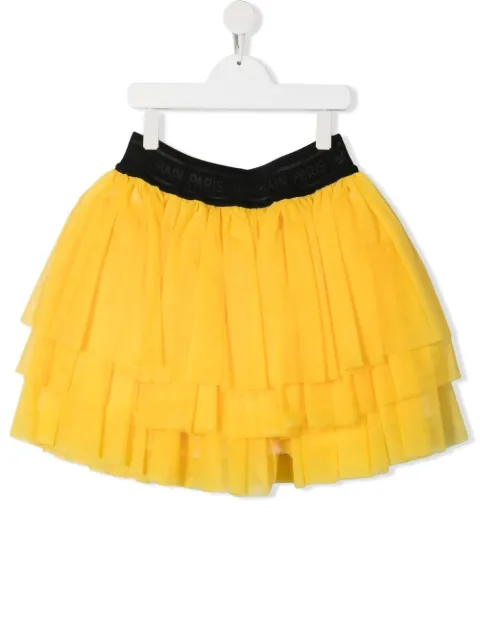 Balmain Kids تنورة توتو بطبقات