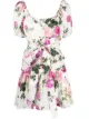 Image 1 of LoveShackFancy floral-print tie-waist dress