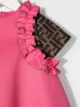 Fendi Kids FF motif ruffled dress