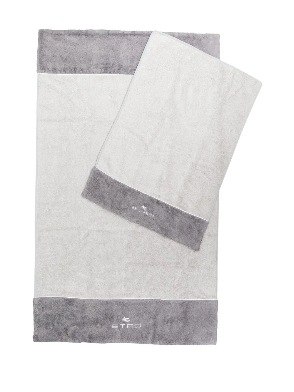 фото Etro home logo-embroidered towel