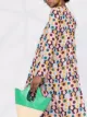 La DoubleJ geometric-print V-neck dress