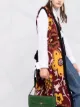 La Doublej floral-intarsia sleeveless cardigan