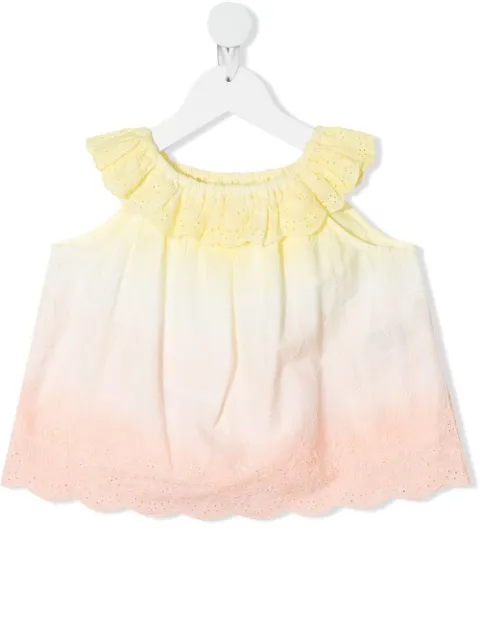 Bonpoint tie-dye sleeveless top