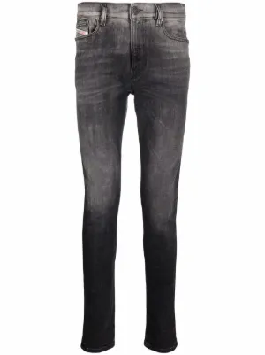 Emporio Armani ダメージ ジーンズ | ブラック | FARFETCH JP