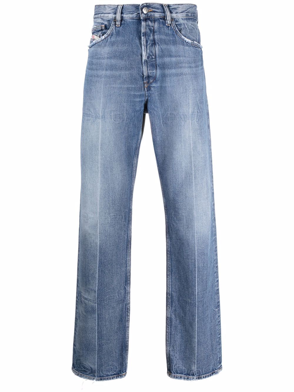 Diesel Stonewashed straight-leg Jeans - Farfetch