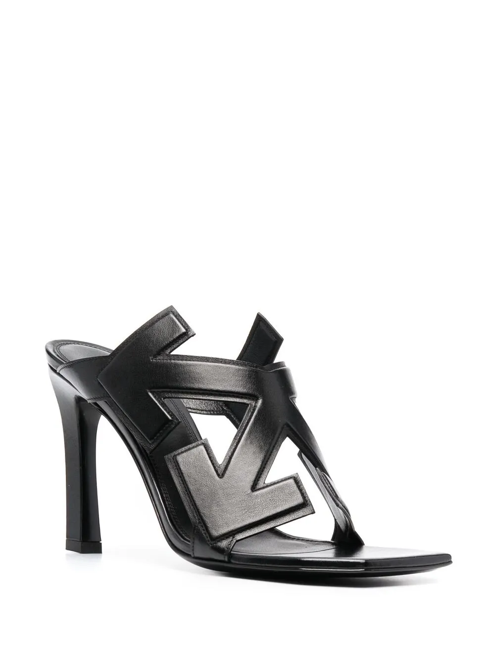 Off-White Arrows motif leather mules | Heeled Mules | Image 2