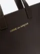 Comme Des Garçons Wallet embossed logo tote bag