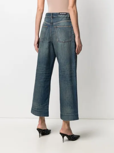balenciaga cropped jeans