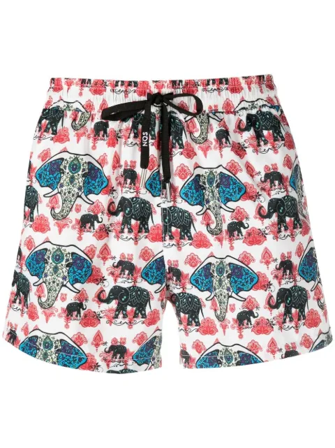 Nos Beachwear شورت سباحة بطبعة فيل