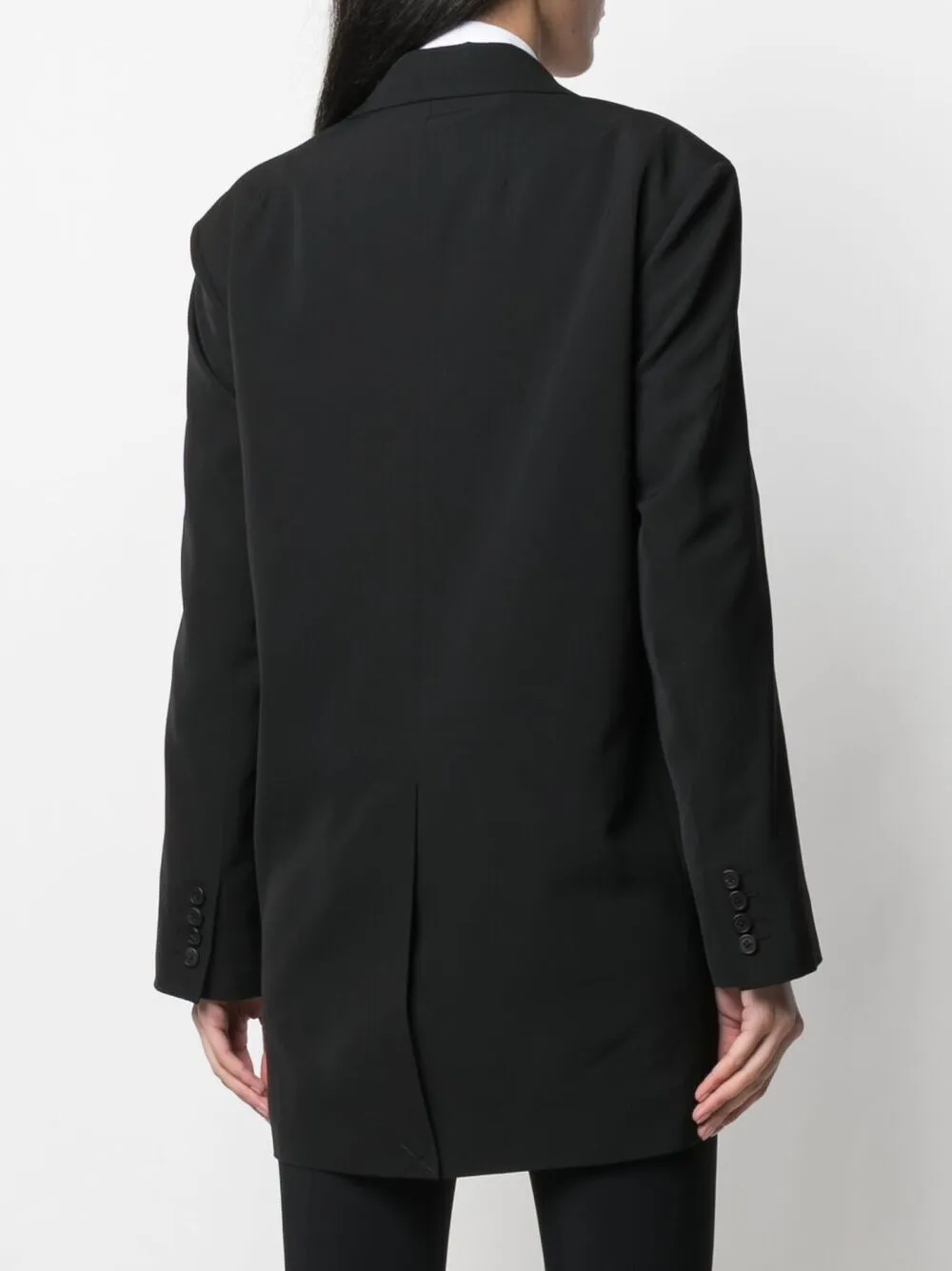 The Row Blazer met enkele rij knopen Zwart