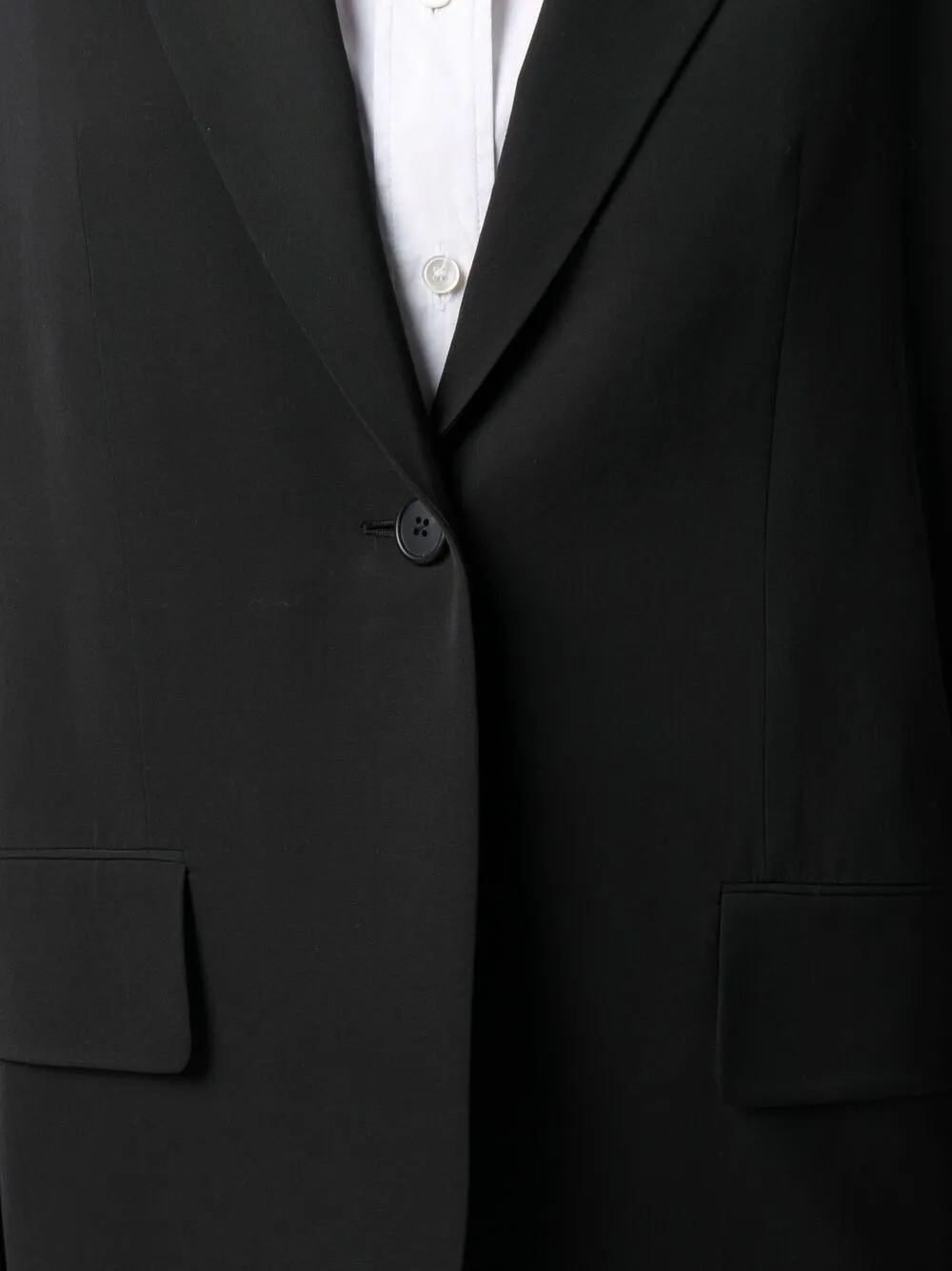 The Row Blazer met enkele rij knopen Zwart