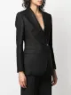 Tagliatore off-centre button-front blazer