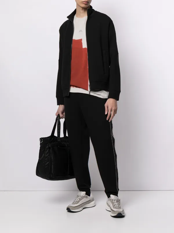 Emporio Armani スタンドカラー ジップ プルオーバー 通販 - FARFETCH