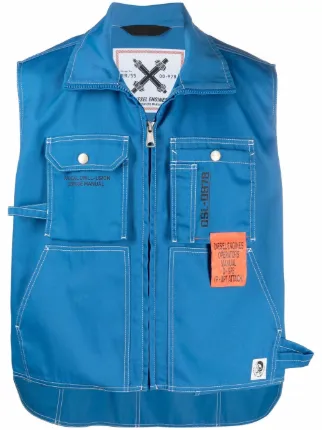 Diesel hidden-pocket Workwear Vest - Farfetch