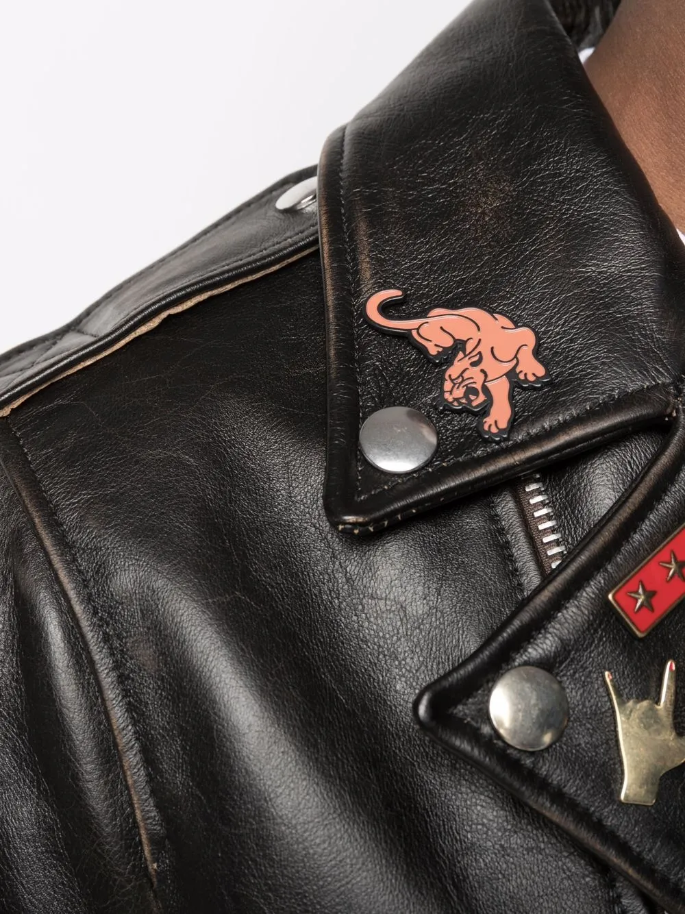 фото Diesel байкерская куртка treated