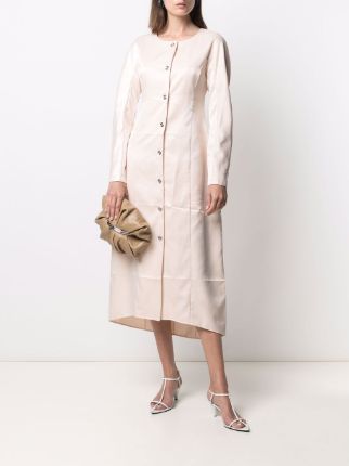 wrinkled-effect shirtdress展示图