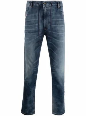 Emporio Armani ダメージ ジーンズ | ブルー | FARFETCH JP