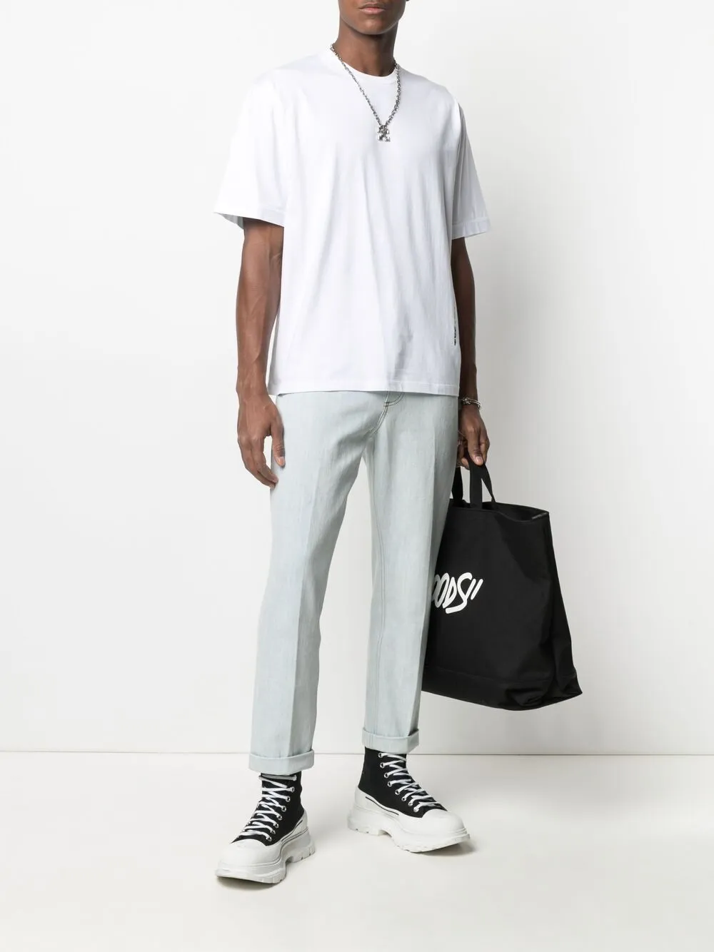 фото Neil barrett футболка с нашивкой thunderbolt