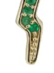 Image 2 of Andrea Fohrman 14kt yellow gold lightning bolt emerald earring