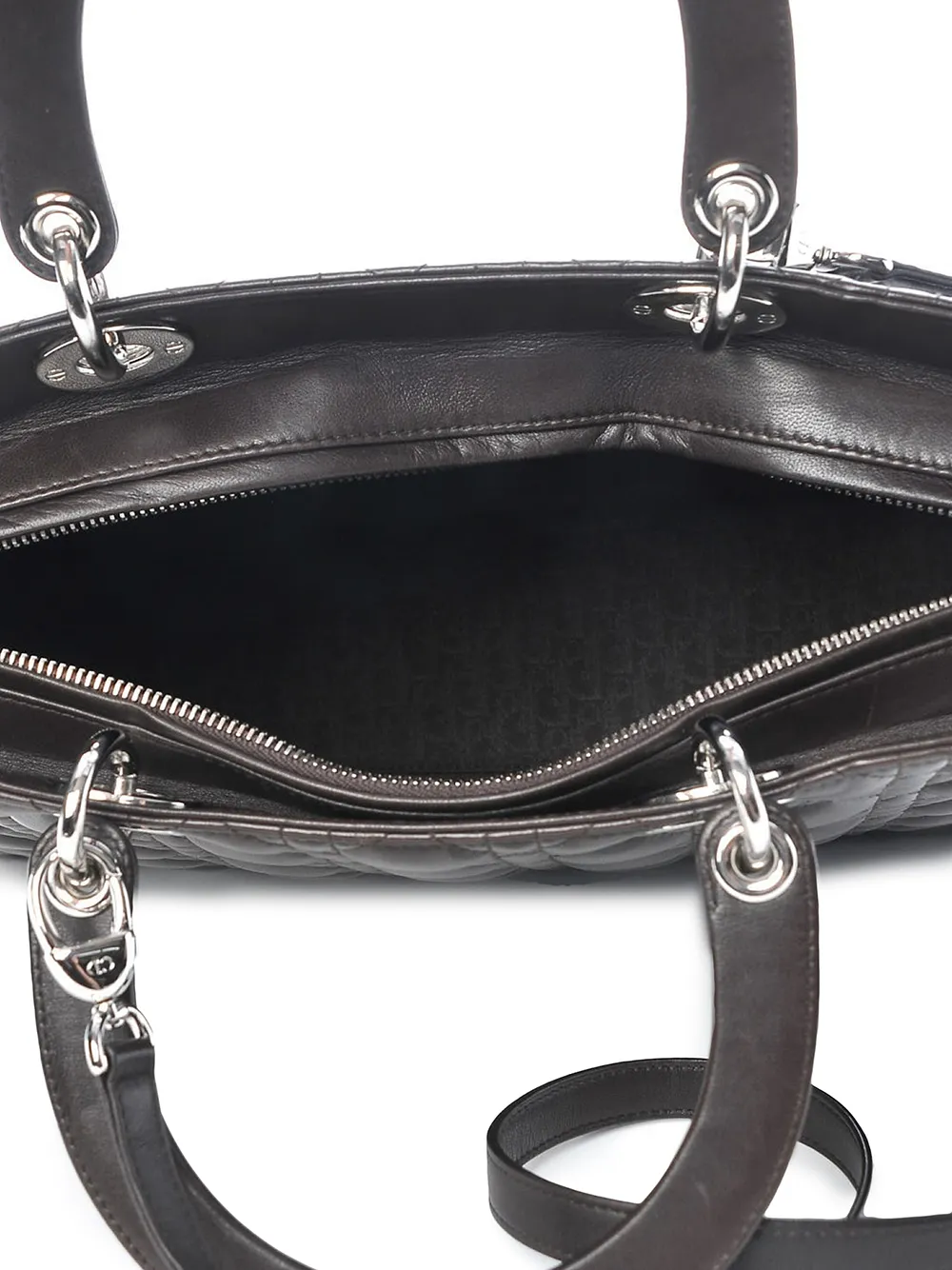фото Christian dior сумка lady dior pre-owned с ручками и ремнем