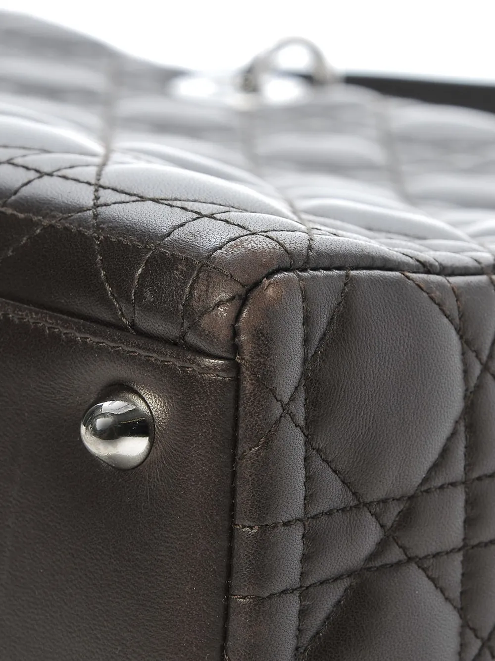фото Christian dior сумка lady dior pre-owned с ручками и ремнем