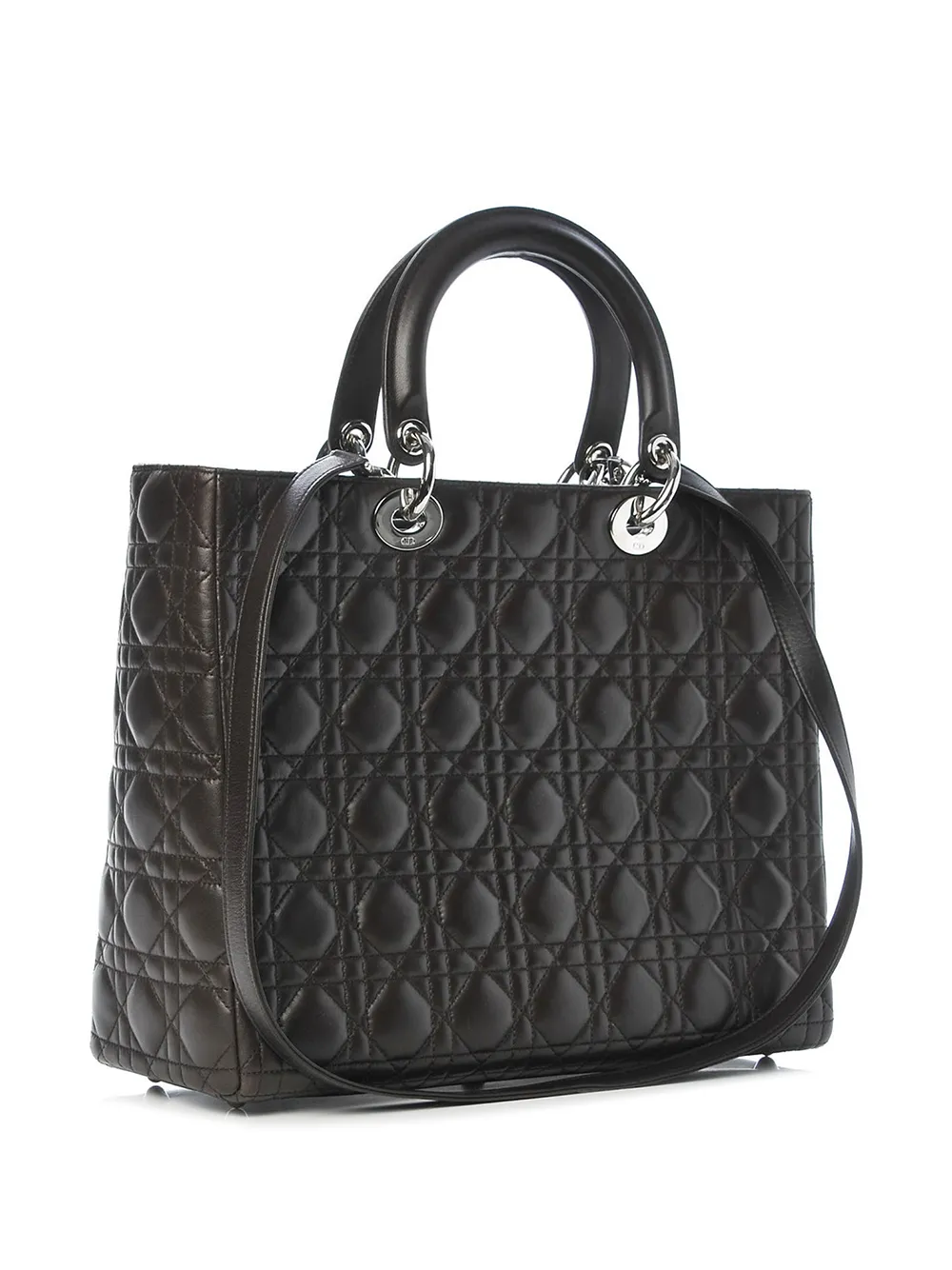 фото Christian dior сумка lady dior pre-owned с ручками и ремнем